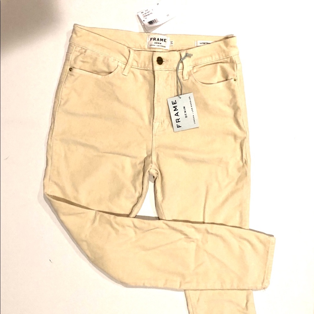 Frame Le High skinny velvet  jeans NWT New 29